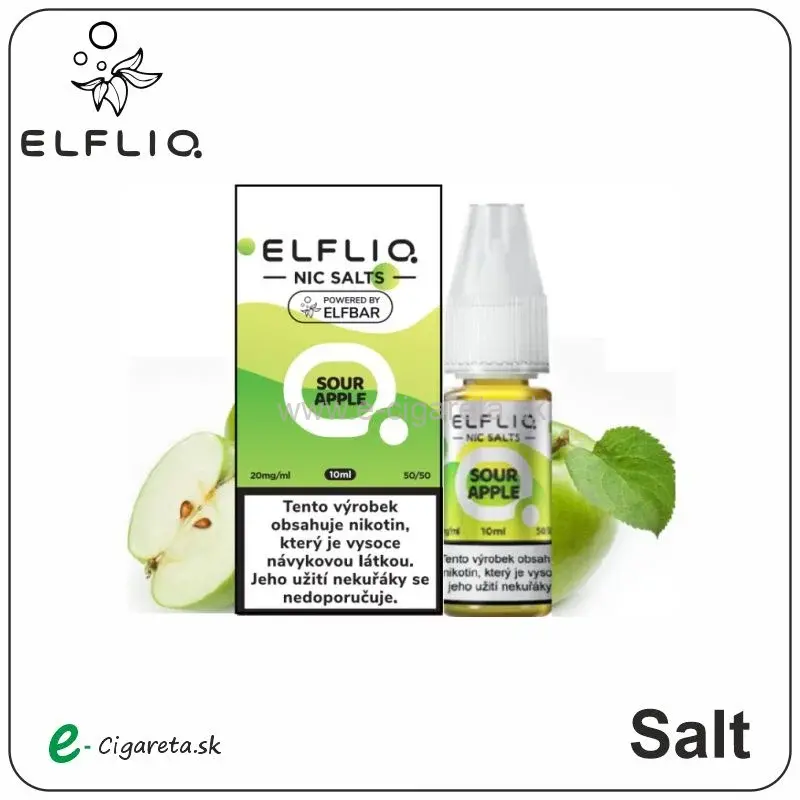 ElfLiq Nic Salt 10ml - 20mg/ml Sour Apple