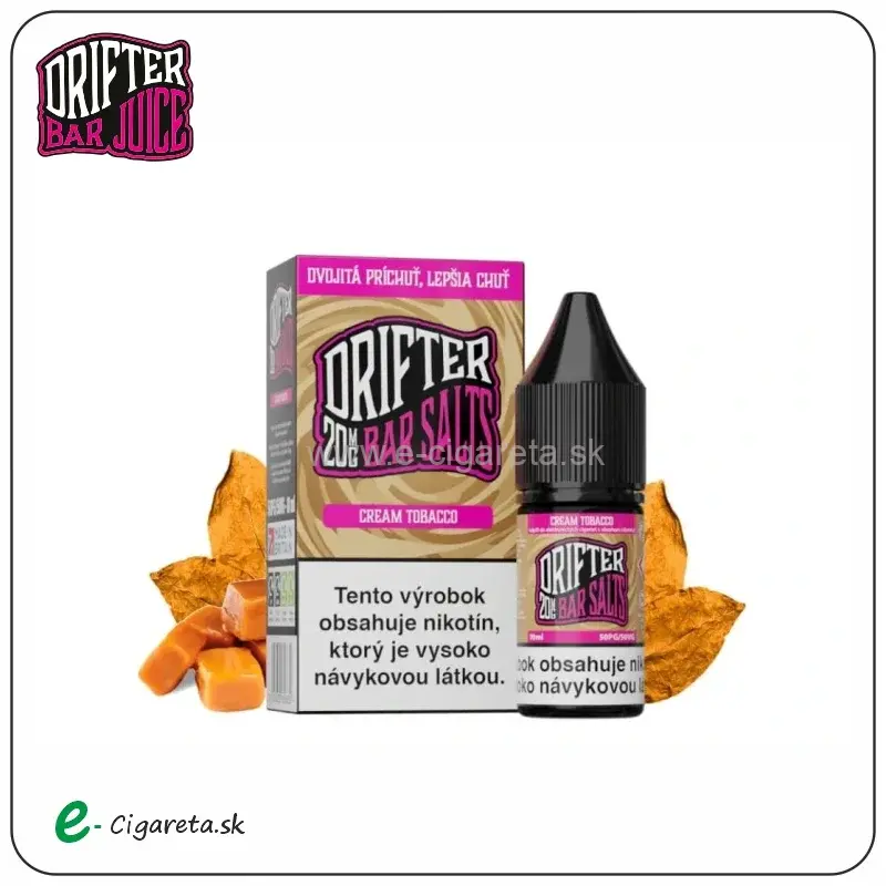 Drifter Bar Salts 10ml - Cream Tobacco 10mg